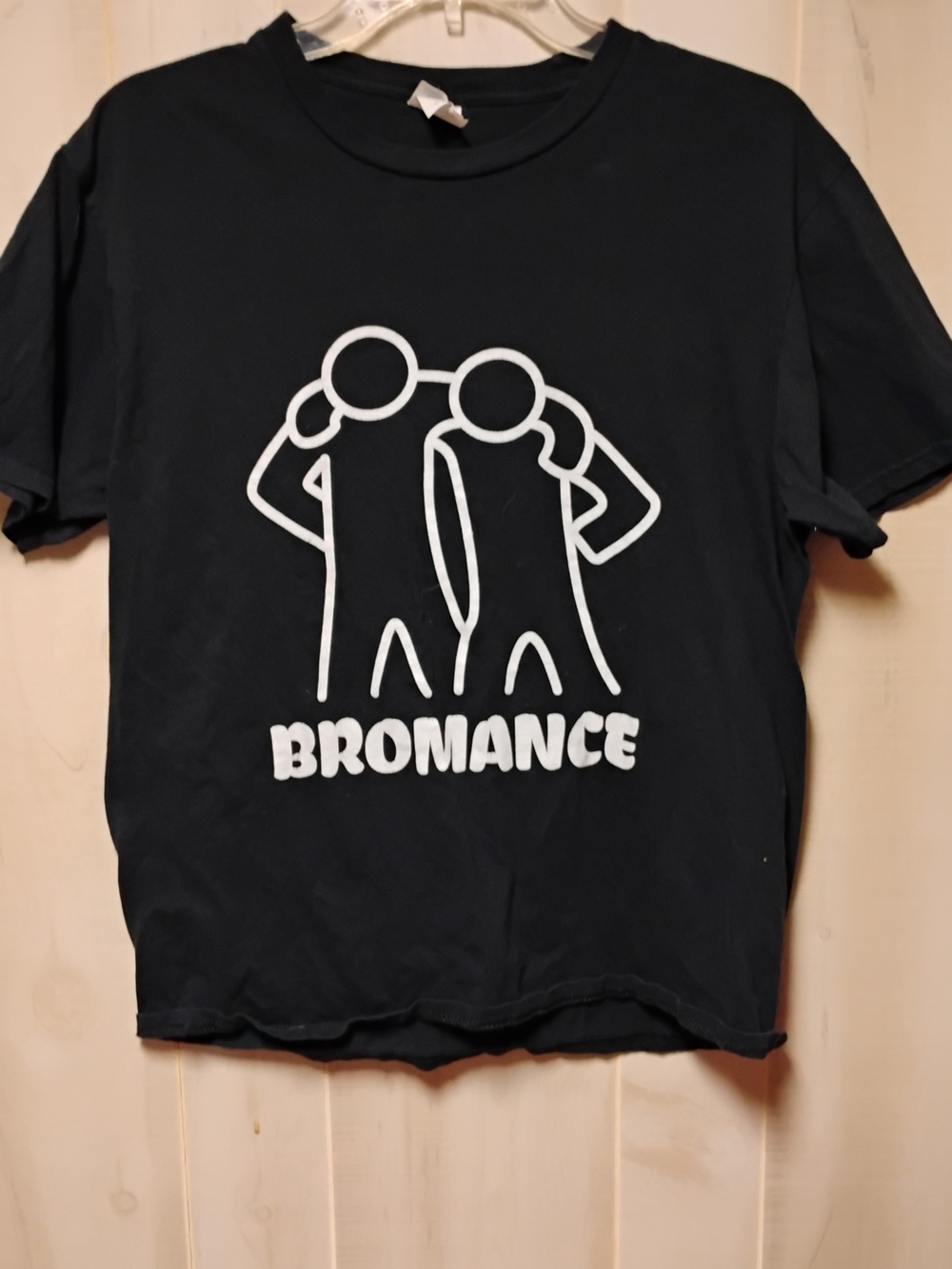 Black 'Bromance' Graphic Tee - Casual Short Sleeve Shirt